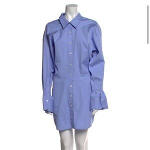 A.L.C. Classic Blue Pinstripe Shirt Dress